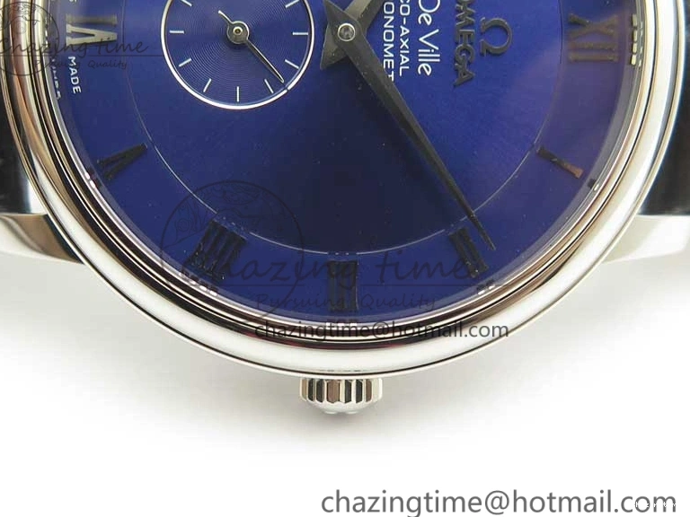 0323 Youthful De Ville Prestige Small Second TWF 1:1 Best Edition Blue Dial on Black Leather Strap MIYOTA 8035